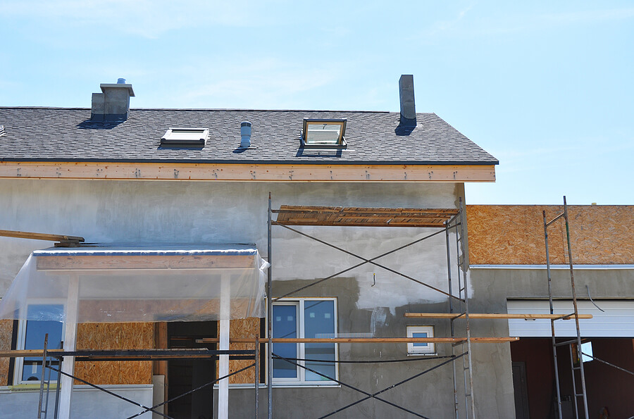 home with skylight installed